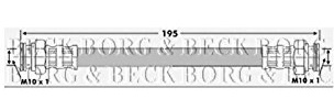 Borg & Beck BBH6701 Brake Hose To Fit Skoda Felicia Fiat 500 500C
