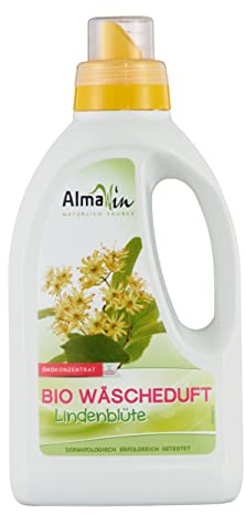 AlmaWin Bio Wäscheduft Lindenblüte 750ml, 25 Waschladungen, mit blumigem Duft, vegan