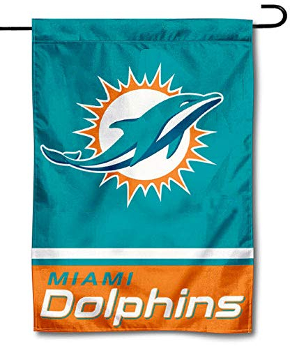 WinCraft Miami Dolphins Double Sided Garden Flag