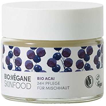 BIO:VÉGANE SKINFOOD Bio Acai - 24h Pflege für Mischhaut, vegan, NATRUE-zertifiziert, verfeinert das Hautbild, spezielle Pflege für ölige Haut, 1er Pack (1 x 50 ml)