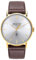 Acctim 60428 Sterling Dual Band Radio Controlled Watch Gold on Brown Leather