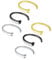 Briana Williams 6stk Nasenring Nasenpiercing Fake Nase Lippe Ring Set 20G 18G 16G 6mm/8mm/10mm/12mm Chirurgenstahl Piercing Nasen Schmuck
