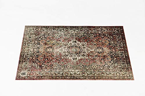 Drum N Base Vintage Perser Bühnenteppich, klassisch getragen, 130 x 90 cm