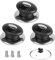 Quesuc Lot de 3 boutons de couvercle de casserole Poignée universelle de couvercle de casserole Couvercle en acier inoxydable de cuisine Poignée de remplacement résistante à la chaleur Couvercle
