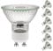 Simusi GU10 Halogen Light Bulbs, GU10 Bulbs 35W, 6 Pack Spotlight Bulbs AC 230V 35W, Light Bulbs Halogen Equivalent Energy 2 Pin 35° Beam Angle 2700K Dimmable Warm White