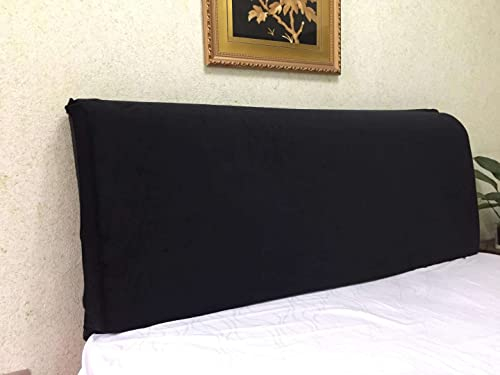 Stretch-Bett-Kopfteilbezug, hochelastisch, staubdichter Schutz für Holz/Rattan/gepolstertes Metall-Kopfteil, King-Size-Größe 200-220 cm