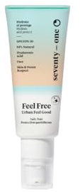 SeventyOne Percent | Feel Free | Multi-Schutz & Feuchtigkeitspflege Gesichtspflege | Täglicher Schutz | SPF 30 | Hyaluronsäure & Prebiotika | 85% Natürlich - Made in Frankreich | 40 ml