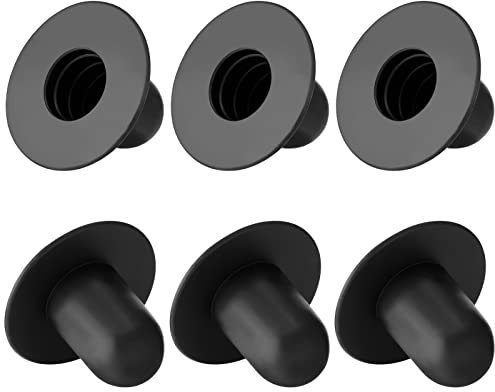 Bigmeta Tappi per piscina fuori terra - 6 tappi per piscina con filtro per pompa per piscina Intex Coleman Bestway, ricambi e accessori (nero)