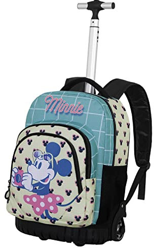 Disney Minnie Mouse Cheese-FAN GTS Trolley Backpack, Blue, 27 x 32 x 47 cm, Capacity 39 L
