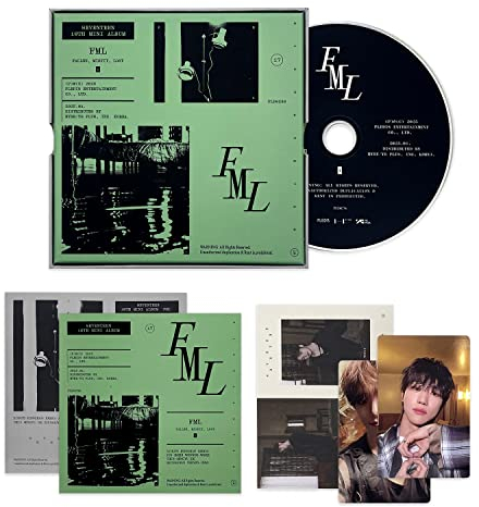 ButterFox SEVENTEEN - 10th Mini Album [FML] (Fallen, Misfit, Lost Ver.) Outbox + Photo Book + Lyric book + CD-R + Sticker + Photocard + Bookmark + Folded Poster + (1 of 13, Random)Hologram Photocard