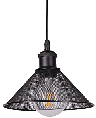 AIRTWESD E27 Industriell Vintage Metall Hängelampe Cage Retro Deckenleuchte esszimmer Lampe Antique lampenschirm Cage Anhänger Leuchte (ohne Glühbirne)