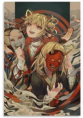 ENILSA Anime My Hero Academia Himiko Toga Yokai Poster Dekorative Malerei Leinwand Wandkunst Wohnzimmer Poster Schlafzimmer Malerei 24x36inch(60x90cm)