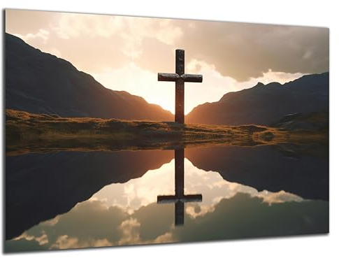 Munera Design - Bild 40x60 - Kreuz am See - Wand-Bilder Wohnzimmer