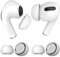 2 Paar Ersatz-Ohrstöpsel für AirPods Pro Gen 1 & 2 von MMOBIEL - Anti-Rutsch Silikon Ohrstöpsel Spitzen mit Geräuschreduzierungsloch, Tragbare Aufbewahrungsbox und Passt in Ladehülle - XS – Weiß