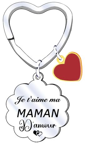 XWXWXW Cadeau Fete des Meres Porte Clef Maman Porte-clés Bijoux Cadeau Maman Noel