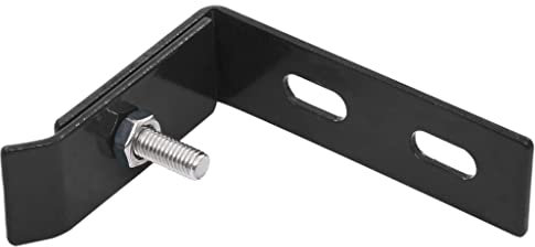 Gecheer 10 Sets Doppelstabmattenzaun Zaun Wandverbinder Wand-Verbinderset Eckverbinder Eckverbinder,Verzinkter Stahl + Edelstahl,Anthrazit