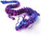 LGWJHCY Aquarium Dekoration Blau-Rot Drachen, 3D Mini Aquarium Dekorationen, Landschaft Kreative Cartoon Bewegliche Gelenke Drachen, Fisch Tank Ornamente für Home Office Aquarium Zubehör.