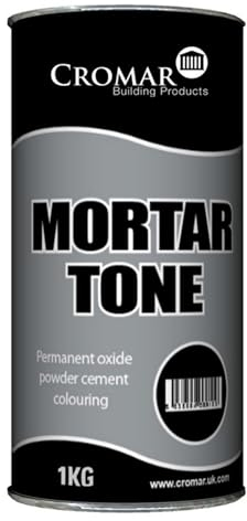 CROMAR AlphaChem Powder Mortar Tone | Permanent Oxide Powder Cement Coloring for Mortar and Concrete | Red – 1KG