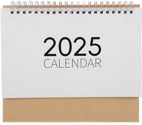 VILLCASE Tischkalender Klappkalender für Schreibtisch Stehkalender Kleiner Monatskalender aus Strapazierfähigem Papier Notizkalender Terminkalender