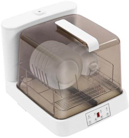 Mini Geschirrspüler Halbtransparentem, Tischgeschirrspüler mit 3 Programmen 6L Wassertank Touch-Steuerung, Klein Spülmaschine für Wohnungen Wohnheime Wohnmobile