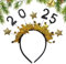 shpuuyy 2025 Haarreifen | 2025 Happy New Year Stirnband | Silvester Haarschmuck für Weihnachten 2025 Silvester Party Supplies