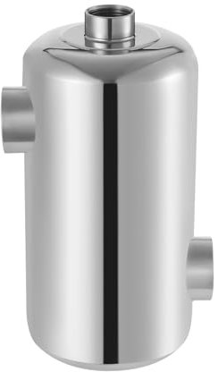 innytund Wärmetauscher Edelstahl Schwimmbad Wärmetauscher 28 KW Schwimmbad Wärmetauscher, 13.4 * 29.2cm Schwimmbad Wärmetauscher Pool Heizung Edelstahl für Schwimmbäder, Saunen etc