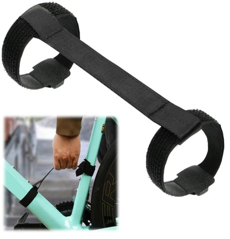 HOTUT Fahrrad Tragegurt, 3 Stück Arbeitssparende Fahrradrahmen Tragegriff, Verstellbarer Fahrrad Handschlaufe, Tragegriff Bandage für Fahrräder, Laufräder, Elektroroller, e Scooter Transportgriff