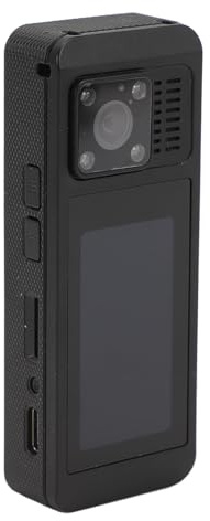 Yctze 4K-Körper-Videorekorder, 2,0-Zoll-Touchscreen, Nacht, 140 ° Weitwinkel Objektiv, Magnetisch, Fernbedienung, 1200mAh Wearable Kamera, mit ABS-Material für 128GB Speicher Karten
