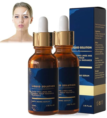 Bo-tox Serum Das Original, Bo-tox Serum Soforteffekt Gesicht,Serum Soforteffekt Gesicht,Liquid Solution, Strafft und Stärkt die Gesichtshaut (1 floz, 2PC)