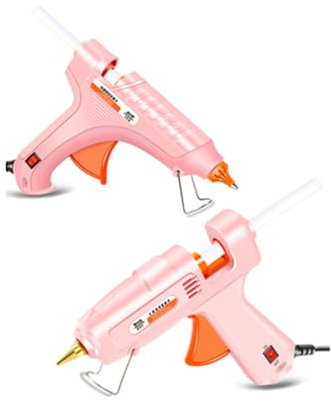 Hot Glue Gun Kit, 120W Mini Melt Gun with 10pcs 11mm Glue Sticks, Hot Stick Glue Gun Kit for Crafting, DIY, Art, Sealing, Home Repairs, Cards, and Glass, Warm-up time: 30-60s
