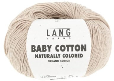 Lang Yarns Baby Cotton Naturally Colored 1157.0002 - Light Brwon
