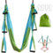 Aerial Yoga Hängematte mit 6 Griffen, Anti-Schwerkraft Aerial Yogatuch Yoga Schaukel Swing für Pilates yoga Schaukel für Krafttraining, Entspannung Gymnastik 200kg Tragkraft