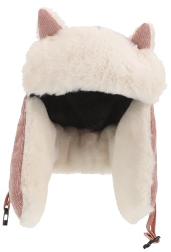 minkissy Wintermütze Damen Fleece Ohrenschützer Warmer Weicher Flauschiger Outdoor Hut Weit Tragebar Winddicht Unisex Wärmespender Mütze Mädchen