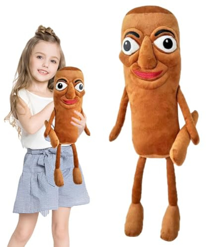 Tung Tung Sahur Kuscheltier 47cm, Tralalero Tralala Plüschtier, Italian Brainrot Plüschtier, Lustiges Kuscheltier, Kuschelige Tralalero Tralala PlüSchfigur, Birthday Geschenk für Kinder & Erwachsene
