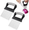 2 Pièces Support à Oignons AméLioré Pour Trancher,Support De Tranches D'Oignon,Support Coupe Oignon,Tranche Oignon,Porte Tranche Oignons,pour Couper Les Tranches D'oignons (Noir)