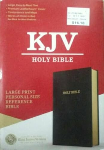 KJV Large Print Personal Size Reference Bible, Black