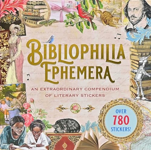 Bibliophelia Ephemera Sticker Book (Over 780 Stickers)
