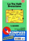Kompass Karten, Le Tre Valli, Bresciane: Mit Kurzführer und Skirouten. Ital. 1:50000 (KOMPASS Wanderkarte)