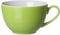 Ritzenhoff & Breker Doppio Kaffeetasse, 1 Stück, Kaffee Obertasse mit farbigem Rand, Teetasse für buntes Mix & Match, Porzellan, Grün, 200 ml, 516807