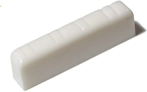 Mandolin 28mm x 5mm top nut 8 string in white, Tough UREA resin