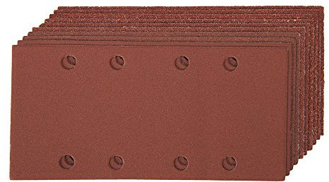Silverline 892499 Hook and Loop 1/3 Sheets Punched 10pce 2 x 60, 3 x 80, 120, 2 x 240G