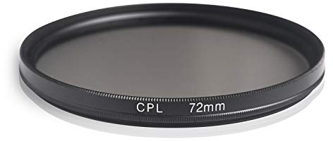 Ares Foto® CPL Zirkular-Polfilter Polarisationsfilter, optisches Glas & Aluminium. Für Canon Sony Nikon Fujifilm Pentax Tamron Sigma Leica Olympus Panasonic (72mm)