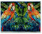 Caroline 's Treasures mw1216plmt Papageien Yo Yo Mama Stoff Tisch-Sets, multicolor