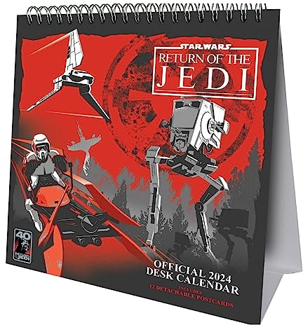 Star Wars 2024 Post Card Desk Calendar