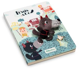 Lilliputiens- Libro con marioneta de Tela para niños, Multicolor (JURATOYS 83410)