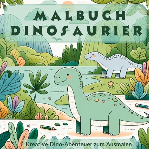 Mein urzeitliches Dinosaurier Malbuch - Kreative und faszinierende Dino - Ausmalvorlagen.: Spaß und Abenteuer mit 50 fantasievollen Dino-Motiven für Jungen!