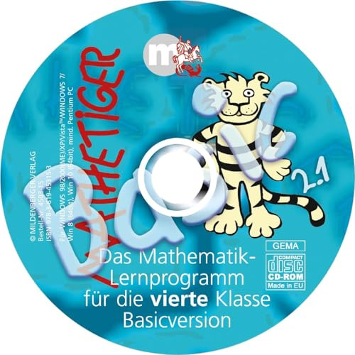 Mathetiger Basic 4, Version 2.1, CD-ROM: mit 6 Übungen aus CD-ROM Mathetiger 3/4 Homeversion