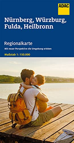 ADAC Regionalkarte Blatt 12 Nürnberg, Würzburg, Fulda, Heilbronn 1:150 000: Straßenkarte und Autokarte (ADAC Regionalkarten 1:150.000)