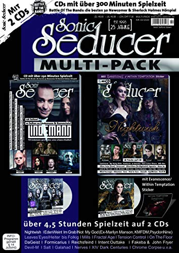 Sonic Seducer Multipack 02/2020 (12/2019 + 03/2020) + The Divine Art Kalender 2020 + 2 CDs + Within Temptation / Evanescence-Sticker, Im Mag: ... Titel:Lindemann/Rammstein + Nightwish