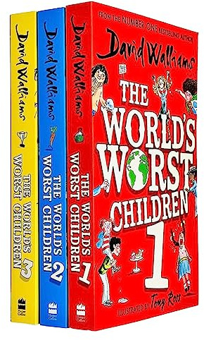 David Walliams World's Worst Children Collection 3 Books Set